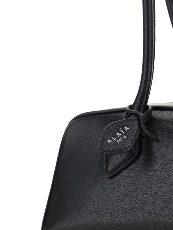 26FW 알라이아 르 테켈 미디움 레더 숄더백 AA1S06033CA212 999 BLACK - ALAIA
