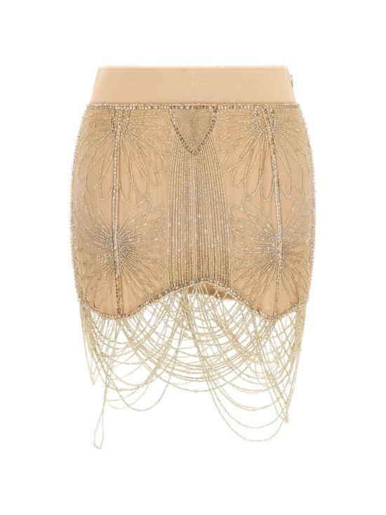 26FW 디 아티코 숏 스커트 261WCR00165 EMB037RA298 GOLD