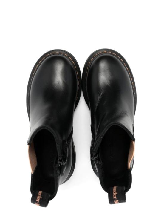  [키즈] 알렉산더 맥퀸 슈즈 아동용  앵클 부츠 블랙 - ALEXANDER MCQUEEN