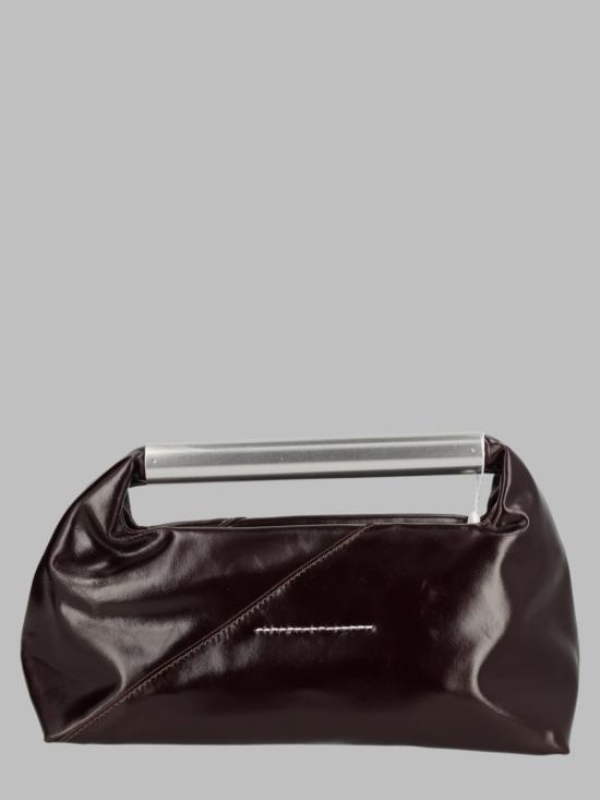  MM6 메종마르지엘라 가방 메종 마르지엘라 MM6 일본 가죽 클러치 핸드백 브라운 - MM6 MAISON MARGIELA