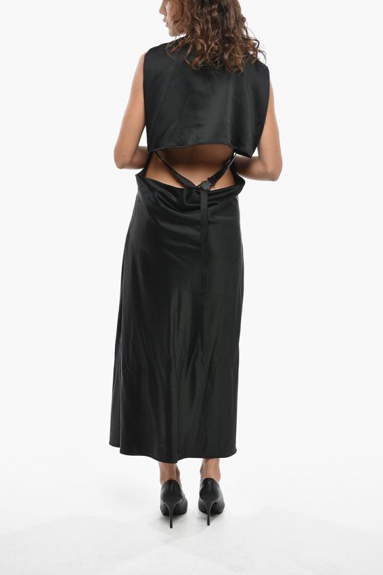  오프화이트 롱 원피스 OWDB485F23FAB0011000 Black - OFF WHITE