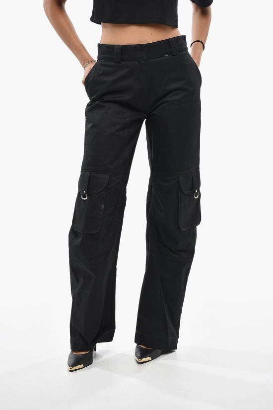  오프화이트 스트레이트 팬츠 OWCF021F23FAB0011000 Black