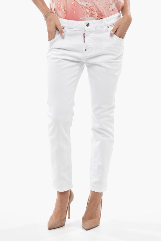  디스퀘어드2 데님 팬츠 S75LB0605S30733100 White