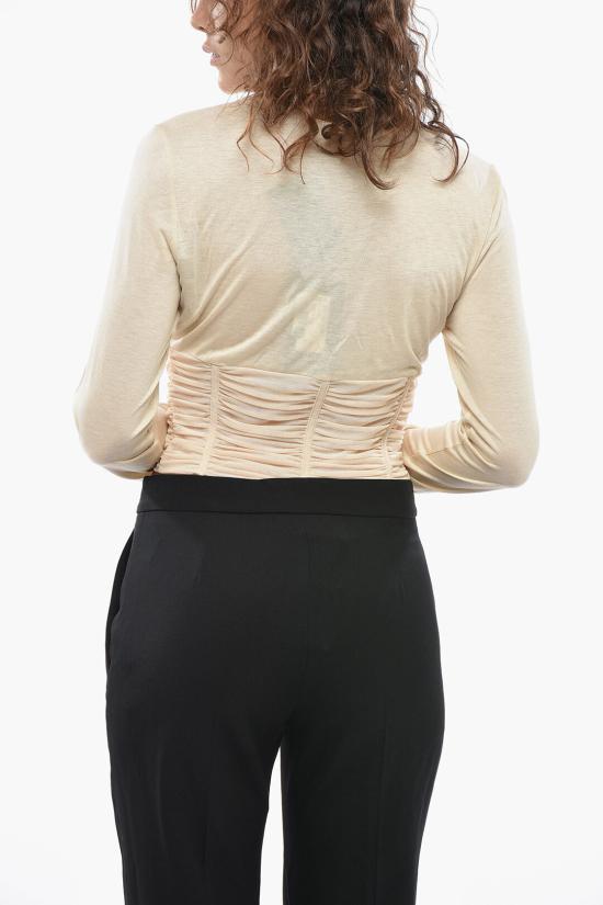  디스퀘어드2 탑 S72NC1074S76623120 Beige - DSQUARED2