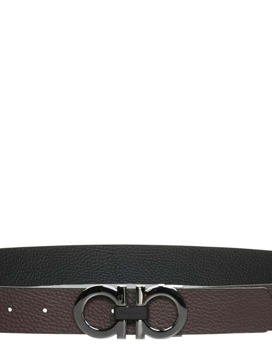  살바토레 페라가모 벨트 페라가모 간치니 양면 그레인드 송아지 가죽 - SALVATORE FERRAGAMO