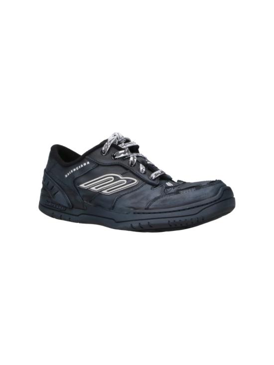 26FW 발렌시아가 햄튼스 미디움 원 아웃 스니커즈 841765 WCURB1000 Black - BALENCIAGA