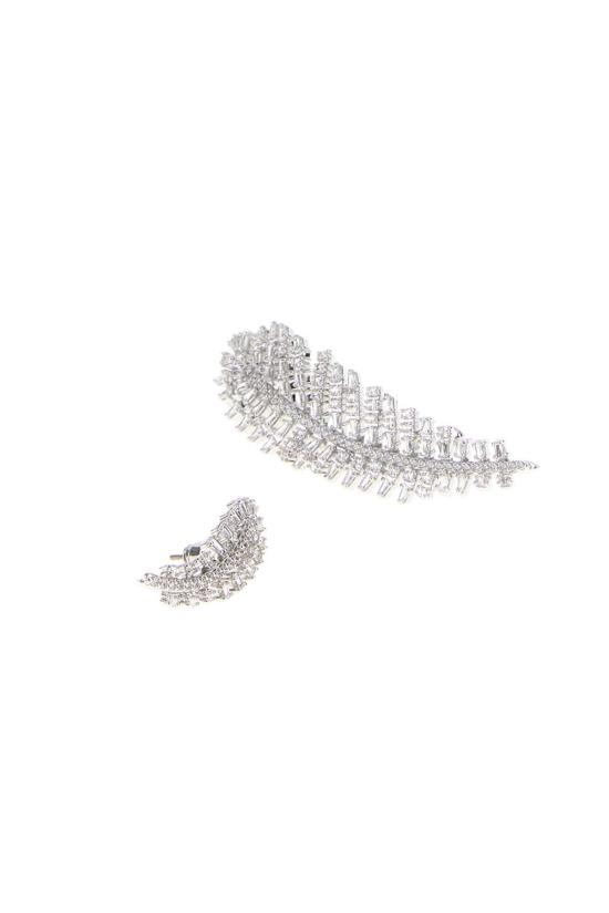 26FW 스와로브스키 이어링 5749211 000 SILVER - SWAROVSKI