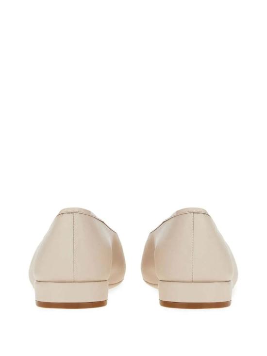  살바토레 페라가모 플랫 슈즈 페라가모 청키 버클 발레리나 플랫 베이지 - SALVATORE FERRAGAMO