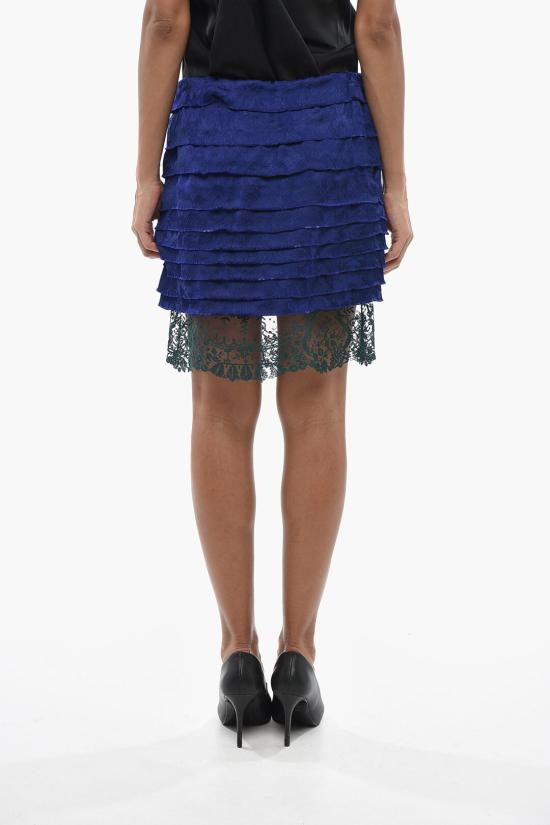  생로랑 숏 스커트 830544 Y6K45 4455 Blue - SAINT LAURENT