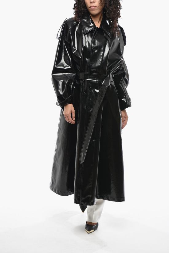  생로랑 트렌치 코트 799737 Y6I90 1836 Black - SAINT LAURENT