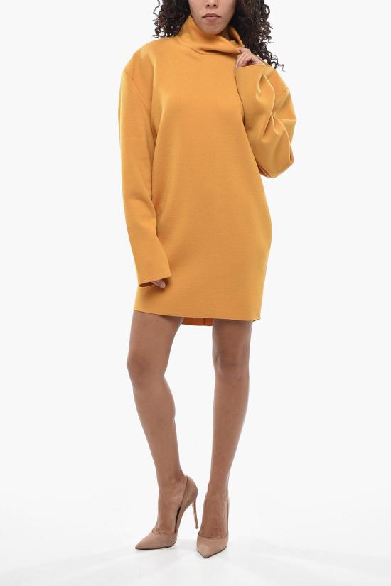  생로랑 숏 원피스 848055 Y77GH 7629 Yellow