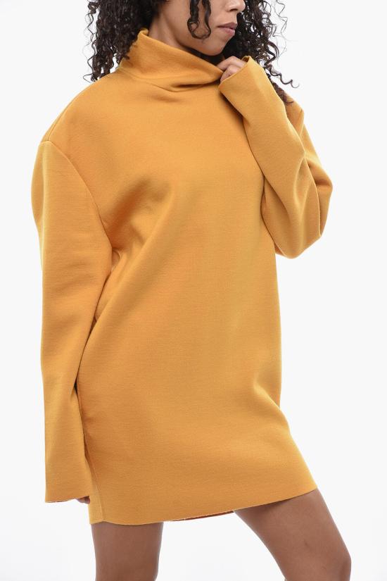  생로랑 숏 원피스 848055 Y77GH 7629 Yellow - SAINT LAURENT