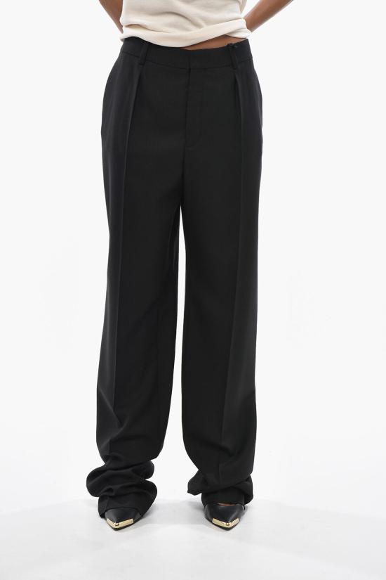  생로랑 스트레이트 팬츠 832780 Y2J02 1000 Black