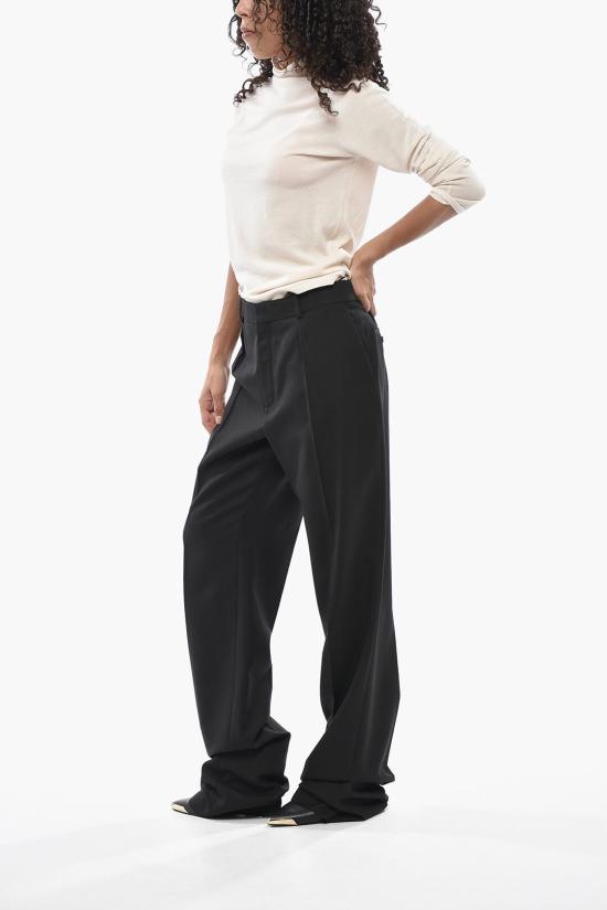  생로랑 스트레이트 팬츠 832780 Y2J02 1000 Black - SAINT LAURENT