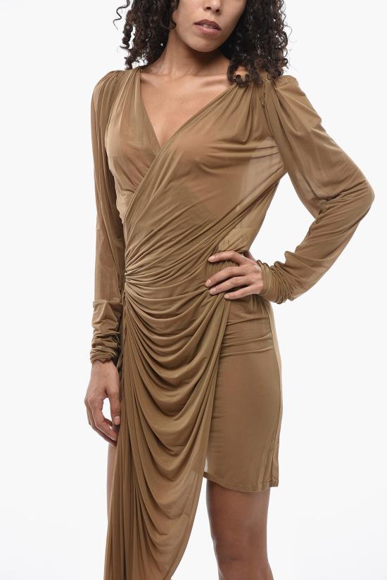  생로랑 숏 원피스 806495Y5G892298 Beige - SAINT LAURENT