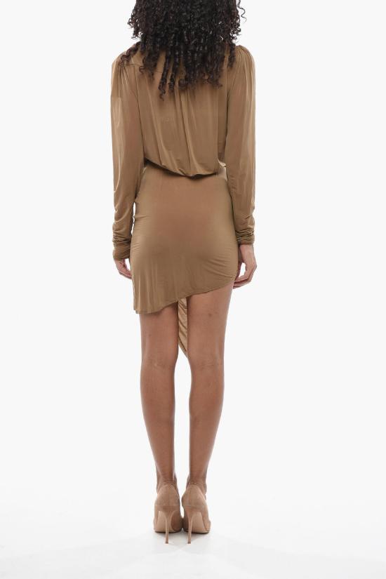 생로랑 숏 원피스 806495Y5G892298 Beige - SAINT LAURENT