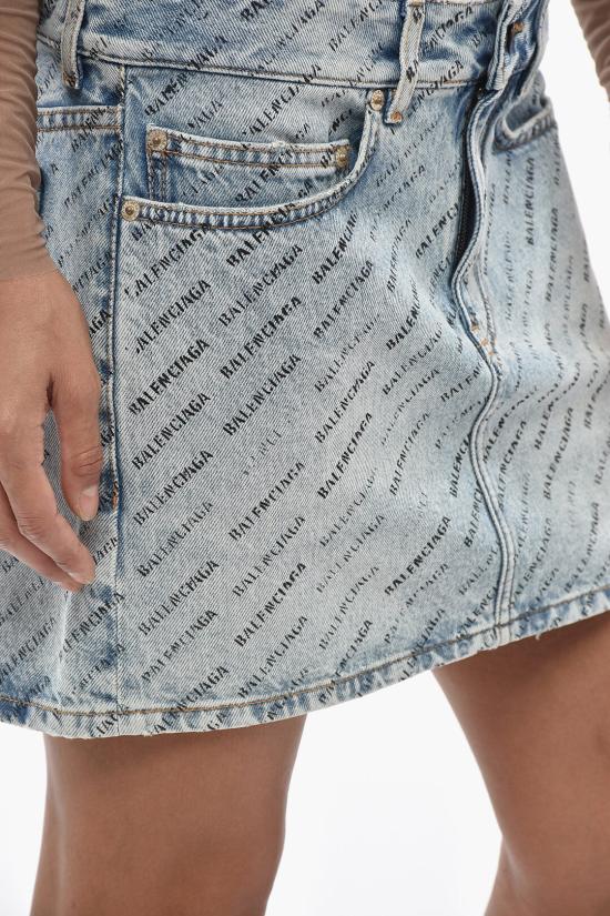  발렌시아가 숏 스커트 744972 TQW66 4141 29 Blue - BALENCIAGA