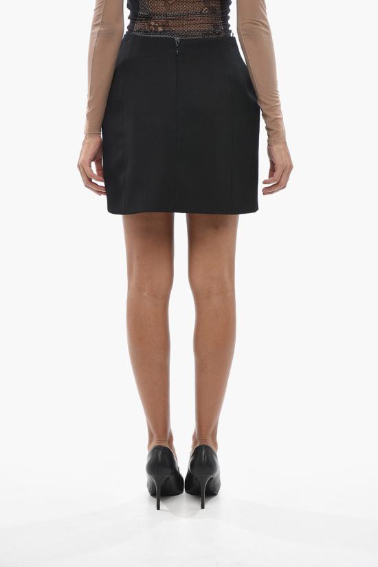  발렌시아가 숏 스커트 814084 TPT24 1000 Black - BALENCIAGA