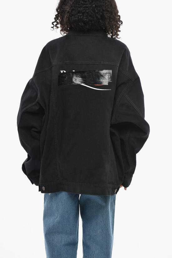  발렌시아가 데님 자켓 724651 TNW54 1129 27 Black - BALENCIAGA