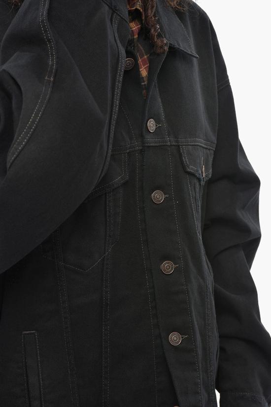  발렌시아가 데님 자켓 724651 TNW54 1129 27 Black - BALENCIAGA