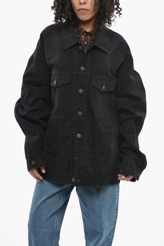  발렌시아가 데님 자켓 724651 TNW54 1129 27 Black