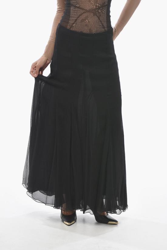  끌로에 롱 스커트 CH25WJU20 001 001 Black