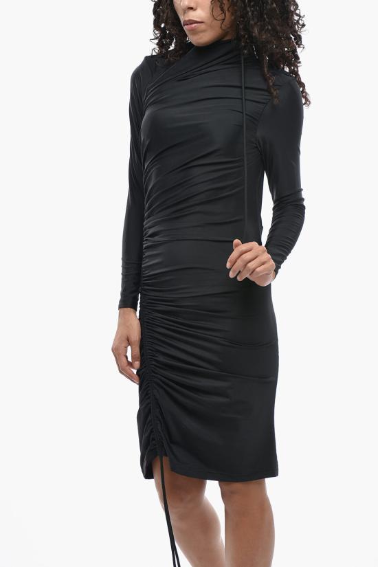  발렌시아가 숏 원피스 704440 TYK07 1000 26 Black - BALENCIAGA