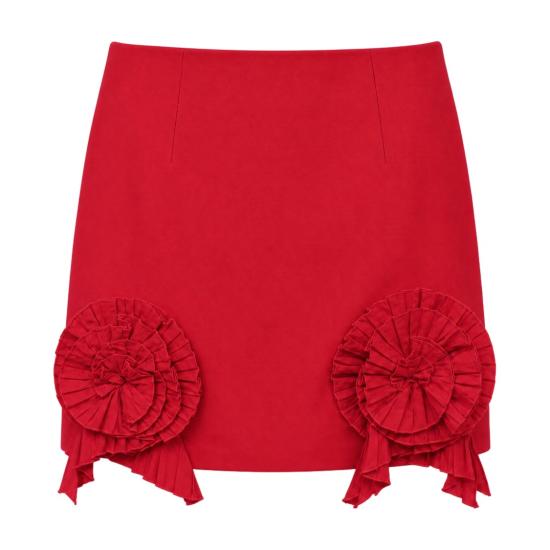 26FW 블루마린 스커트 RF6050T8864X0824 Red - BLUMARINE