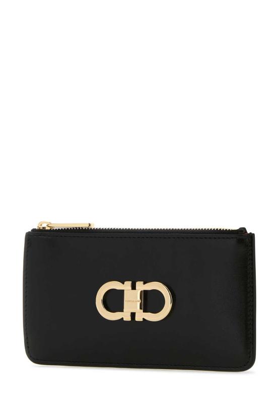 26FW 살바토레 페라가모 간치니 카드지갑 220629770767 NERFLARED BLACK - SALVATORE FERRAGAMO