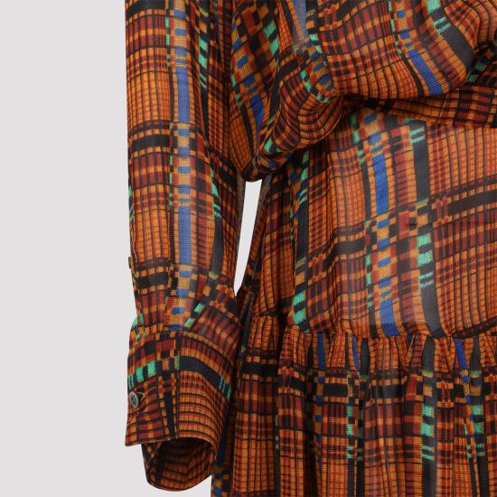 26FW 드리스 반 노튼 미디 원피스 2620110214111 353 ORANGE - DRIES VAN NOTEN