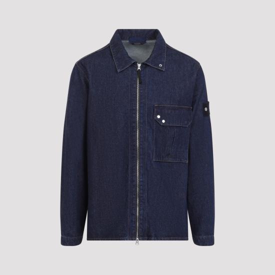 26FW 스톤 아일랜드 긴팔 셔츠 L2S141200002 S00J7 VJ201 BLUE RINSE