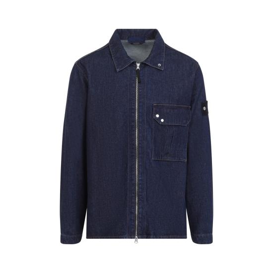 26FW 스톤 아일랜드 긴팔 셔츠 L2S141200002 S00J7 VJ201 BLUE RINSE - STONE ISLAND