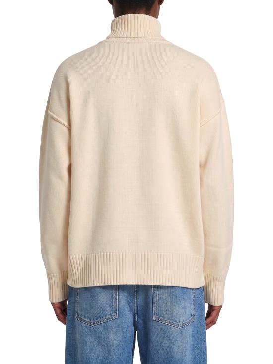 26FW 아미 ADC 터틀넥 스웨터 UKS839 BEIGE - AMI