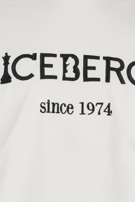 26FW 아이스 비 아이스버그 반팔 티셔츠 F014627A 1101 BIANCO OTTICO - ICE B ICEBERG