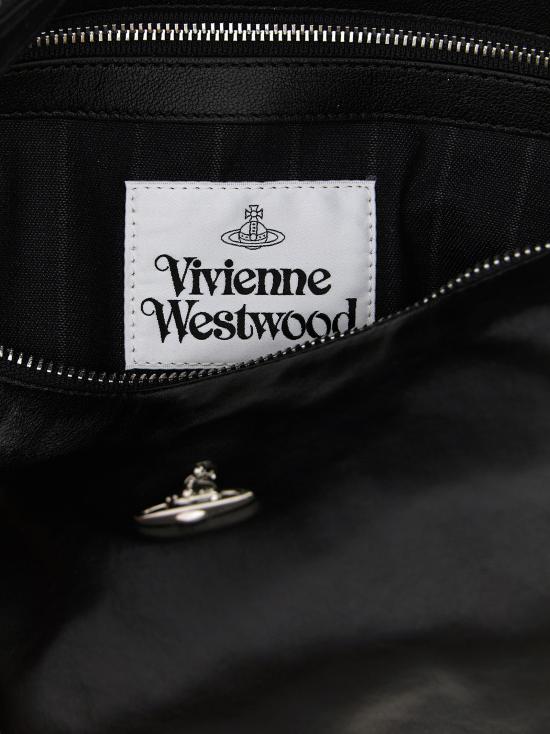26FW 비비안웨스트우드 레더 호보 숄더백 46020017WL00BXN401 Black - VIVIENNE WESTWOOD