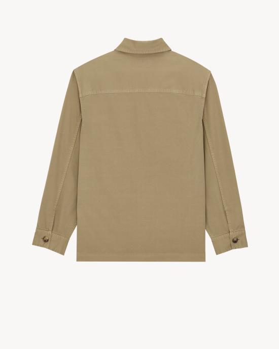 26SS 생로랑 코튼 카산드라 오버셔츠 861004Y04VD8441 Beige - SAINT LAURENT
