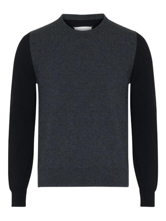26FW 마르지엘라 투톤 울 크루넥 S67HL0011 M13177 001F GREY BLACK