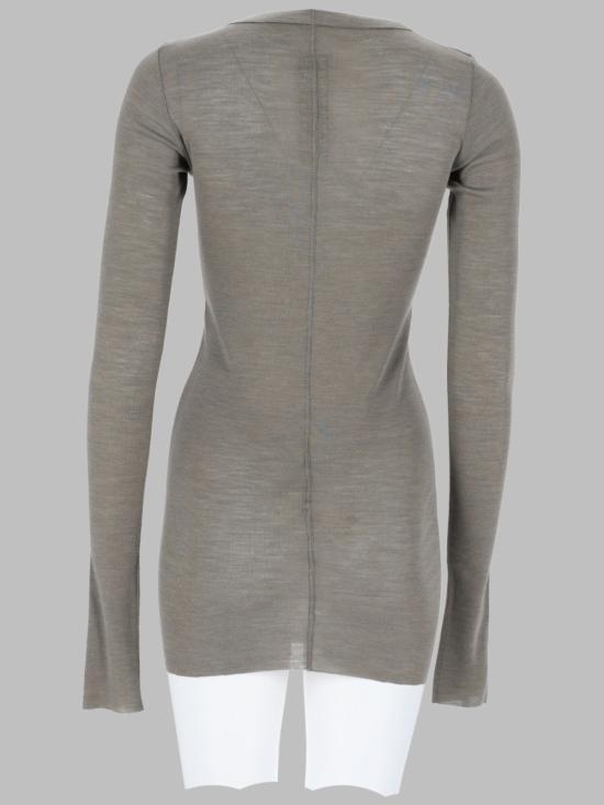  릭 오웬스 긴팔 티셔츠 도브 그레이 - RICK OWENS