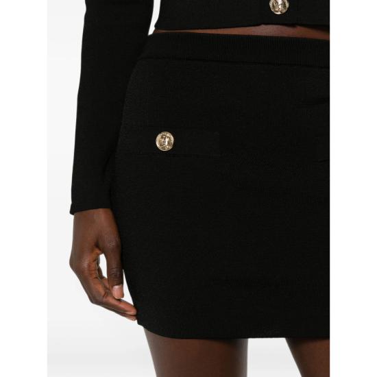 26FW 발망 스커트 SK000000 0077 0PA BLACK - BALMAIN