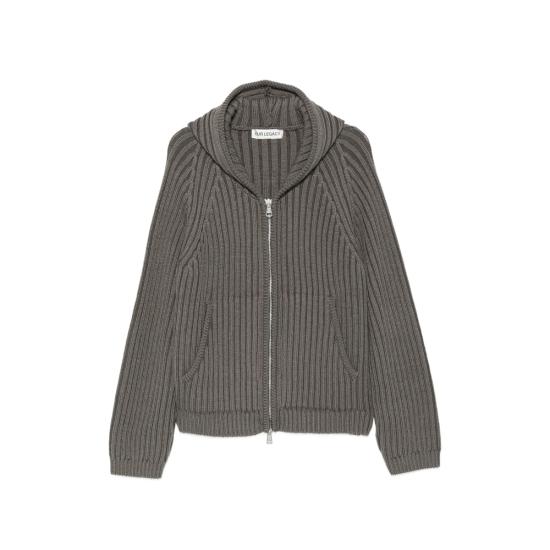 26FW 아워레가시 레벨 리브드 니트 후드 집업 M4263LS SAGE GREY