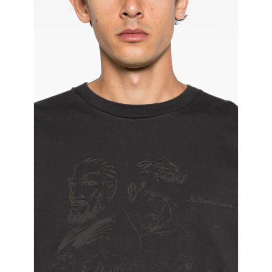 26FW 키드슈퍼 탑 TEE 09 BLACK BLACK WHITE - KIDSUPER