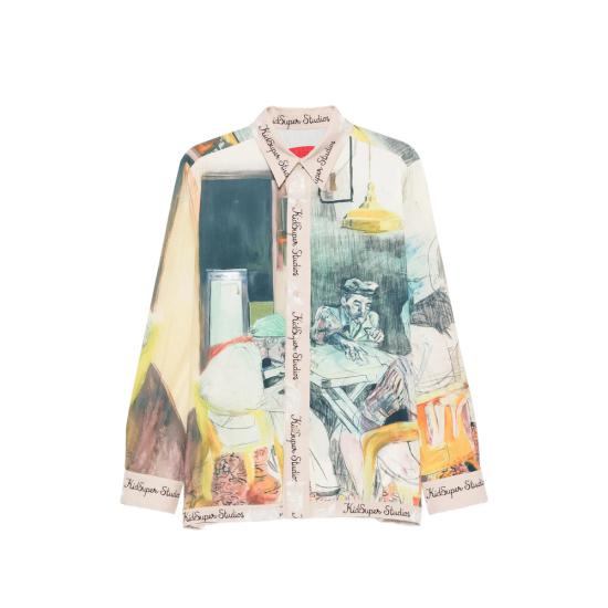 26FW 키드슈퍼 셔츠 LTP 04 MULTI NEUTRALS GREEN
