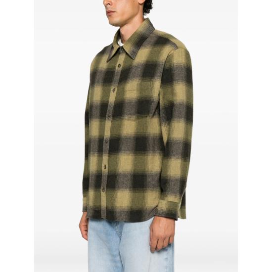 26FW 아페쎄 셔츠 WOATF H32058 JAA GREEN BLACK - A.P.C.