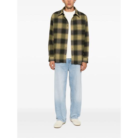 26FW 아페쎄 셔츠 WOATF H32058 JAA GREEN BLACK - A.P.C.