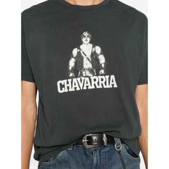 26FW 윌리 차바리아 탑 MUJTE019 011 062N BLACK GREY - WILLY CHAVARRIA