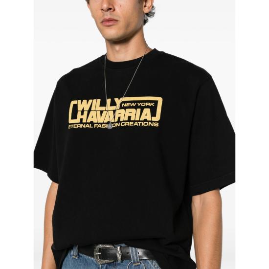 26FW 윌리 차바리아 탑 MUJTE026 011 061N BLACK - WILLY CHAVARRIA