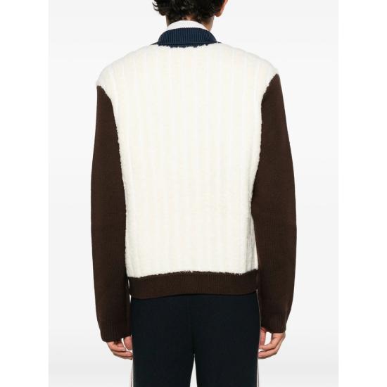 26FW 카사블랑카 자켓 AW26 KW 1475 01 WHBRO NEUTRALS BROWN - CASABLANCA