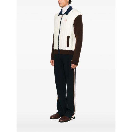 26FW 카사블랑카 자켓 AW26 KW 1475 01 WHBRO NEUTRALS BROWN - CASABLANCA