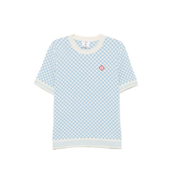 26FW 카사블랑카 탑 AW26 KW 1472 01 BLUWH BLUE NEUTRALS