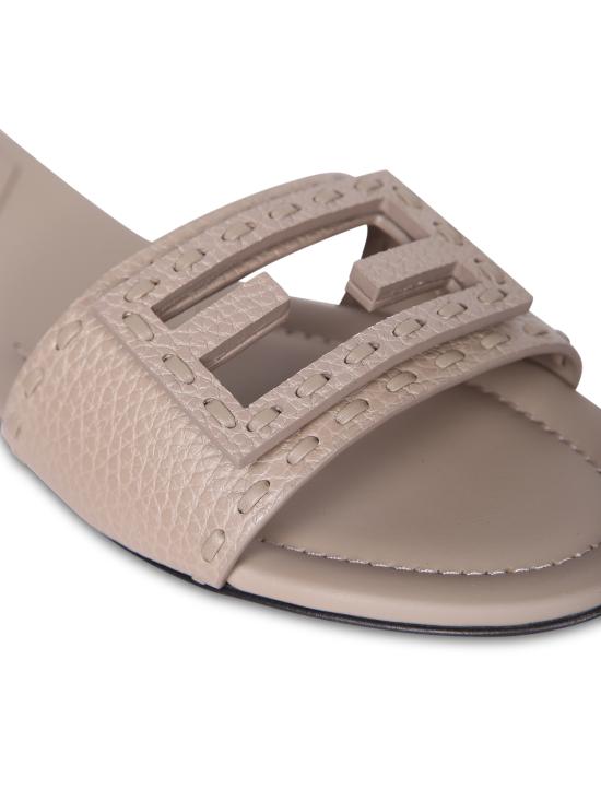 26SS 펜디 바게트 시에나 레더 슬라이드 8R8136 AQY2 F1MXM Beige - FENDI